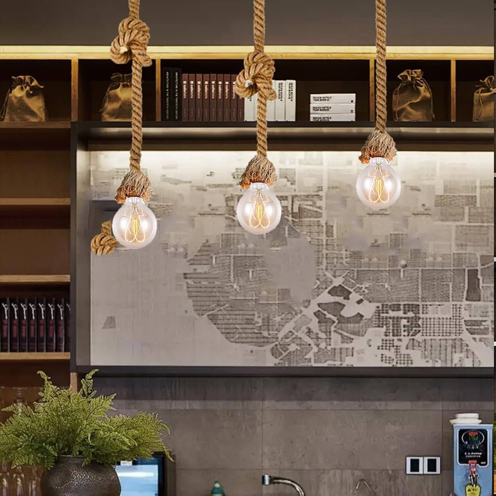 Colgante Soga Vintage Con Socket - Imagen 3