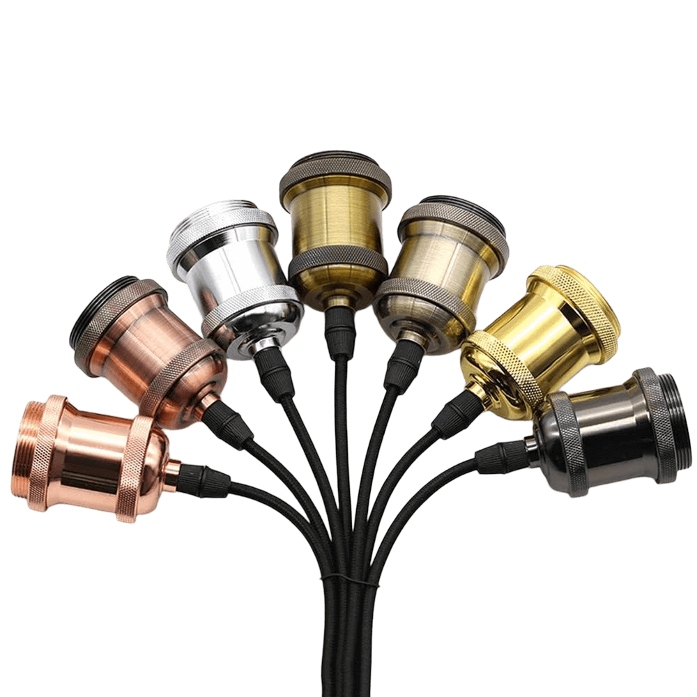 Decorativo Colgante E27 Negro